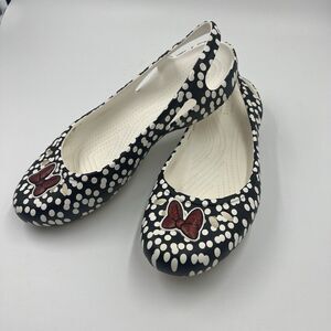 Disney Crocs Kadee Minnie Mouse Slingback flat Women's Size 10